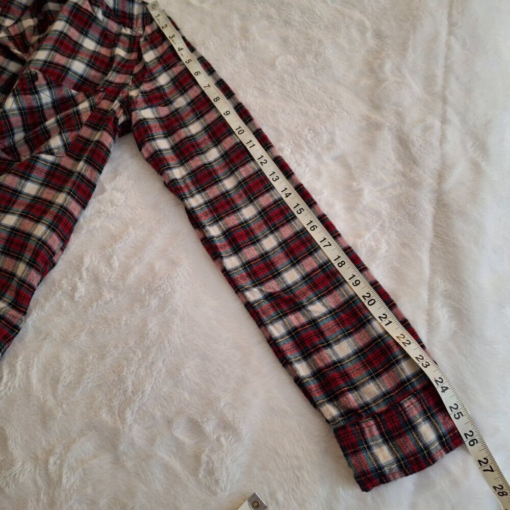 Abercrombie & Fitch Plaid Shirt Butyon Down Sz M Flannel Western Cowgirl Preppy - Picture 14 of 15